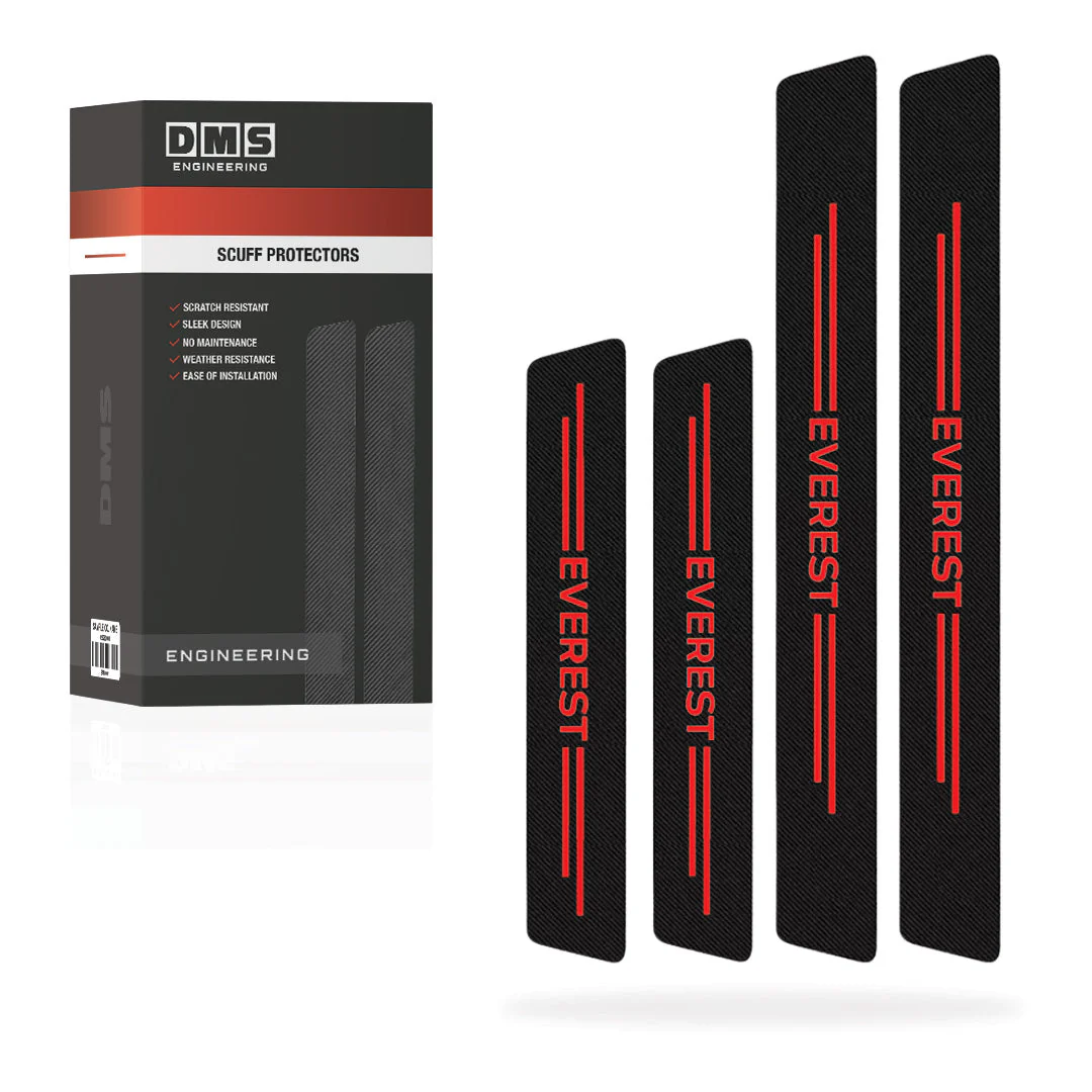 Ford Everest Door Sill Anti-Scratch Scuff Stickers Protector Complete Set - Image 3