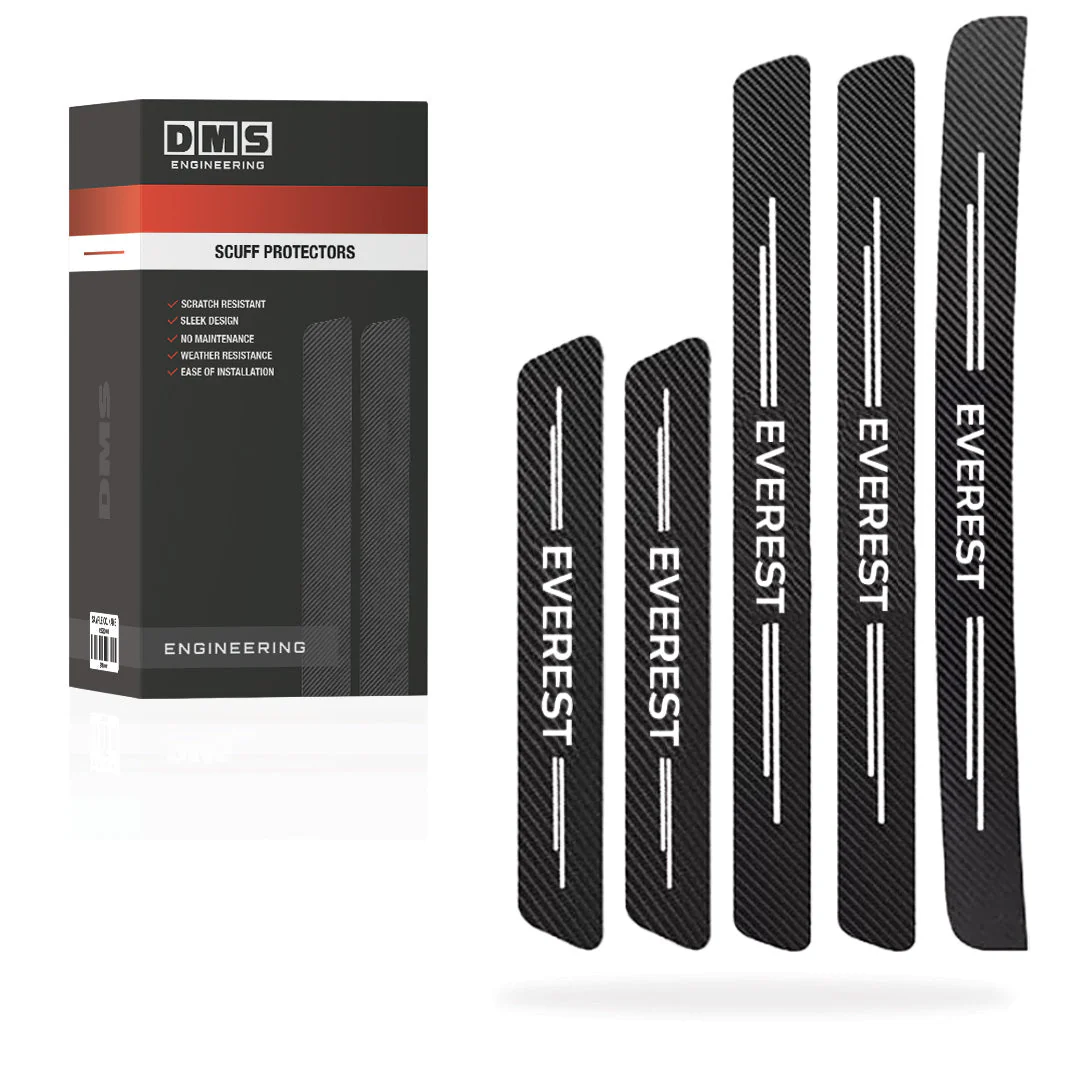 Ford Everest Door Sill Anti-Scratch Scuff Stickers Protector Complete Set - Image 5
