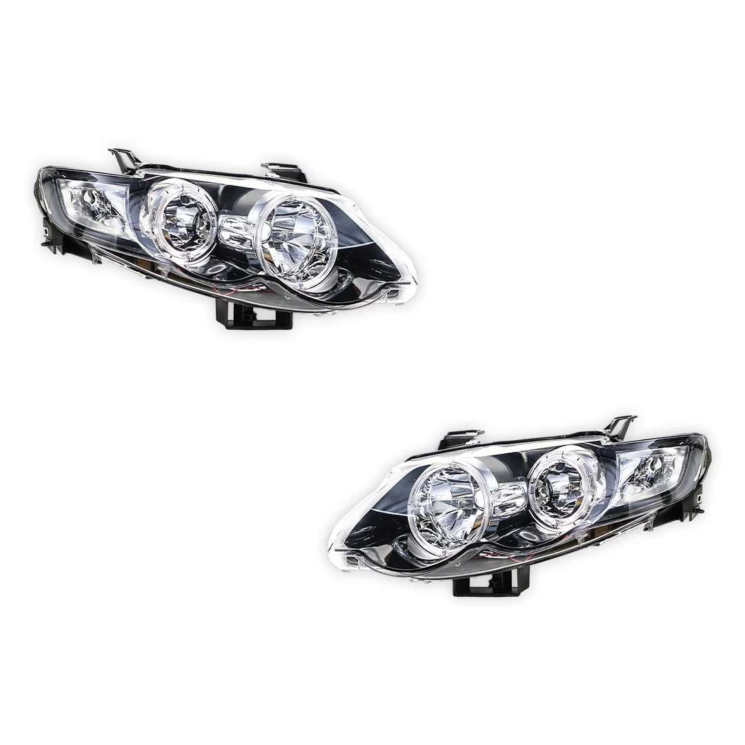 Ford Falcon FG Series 1 (2008 - 2011) Halo Angel Eyes Headlights LH + RH - Image 3