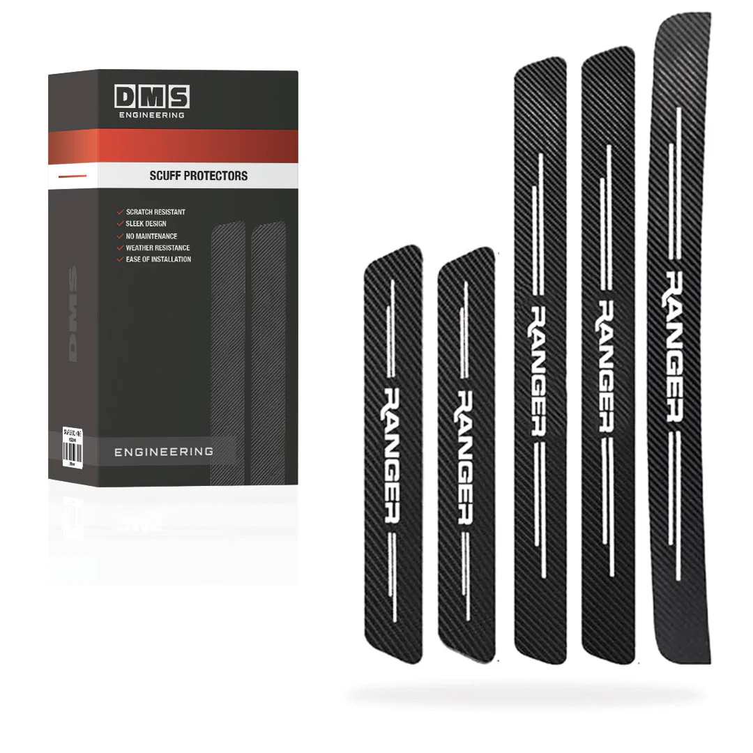 Ford Ranger Door Sill Anti-Scratch Scuff Protectors Complete Set - Image 5