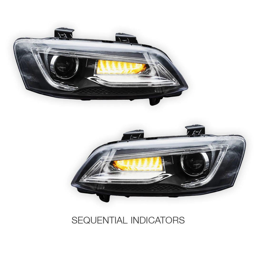 Holden Commodore VE Series 1 & 2 (2006 - 2013) Sequential Indicator Headlights LH + RH - Image 3