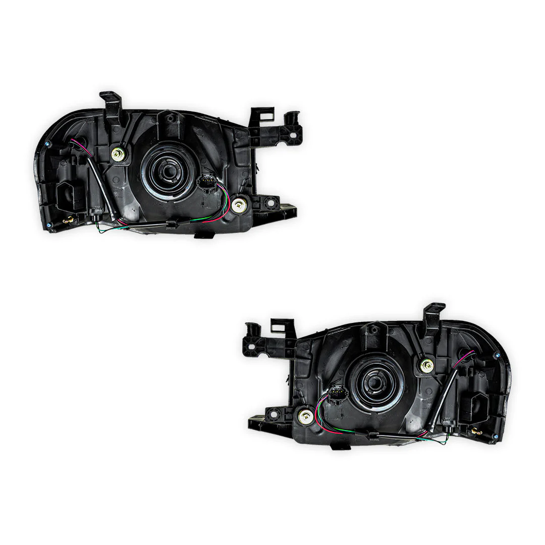 Nissan Navara D22 (2001 - 2015) Black Headlights LH + RH - Image 3