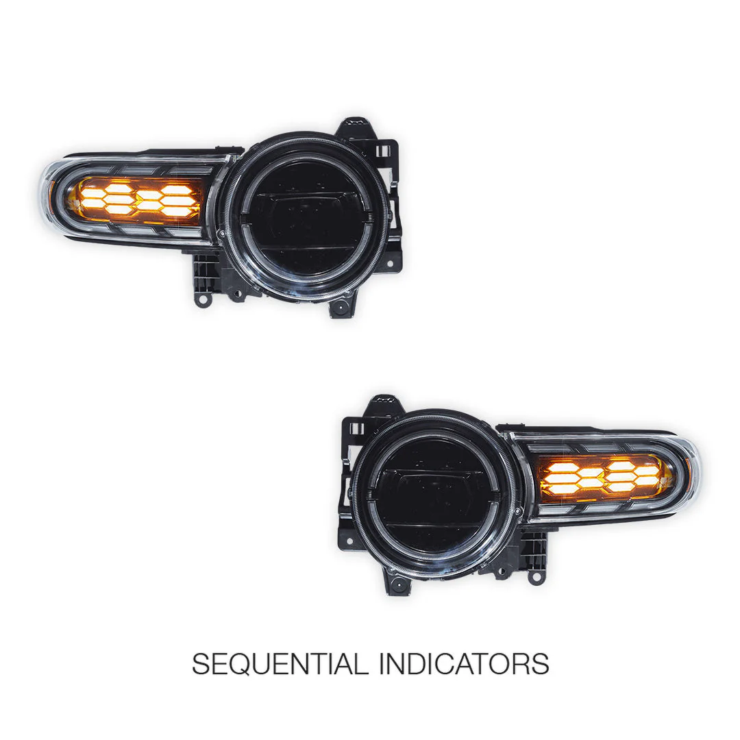 Toyota FJ Cruiser (2007 - 2017) Sequential Projector Headlights LH + RH - Image 5