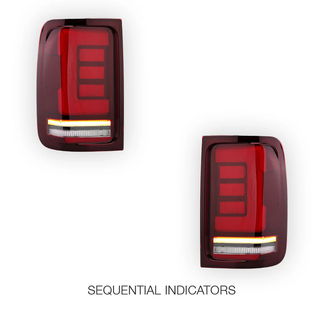 Volkswagen Amarok 2H (2008 - 2020) Sequential Red Tail Lights LH + RH - Image 3