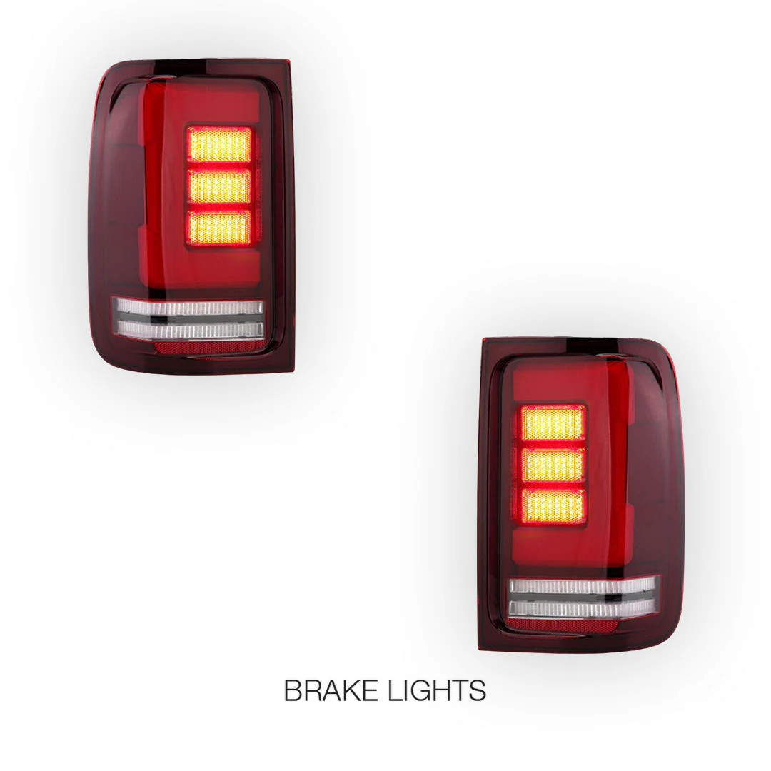 Volkswagen Amarok 2H (2008 - 2020) Sequential Red Tail Lights LH + RH - Image 5